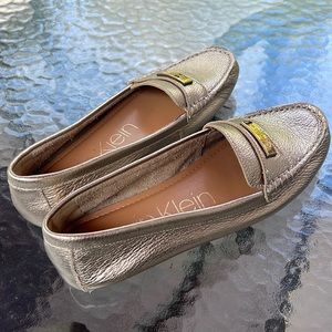 Calvin Klein loafers gold loafers